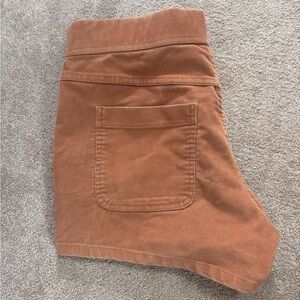 Rust Corduroy shorts with Pocket